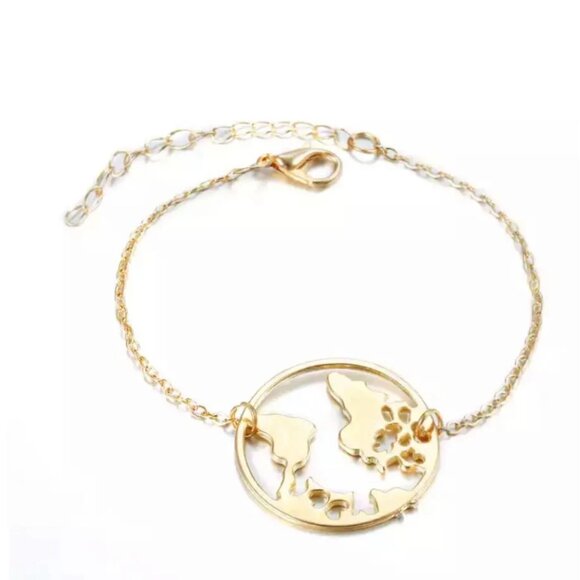 🍒2/$25 Dainty EARTH Bracelet 🌎 - Picture 2 of 8